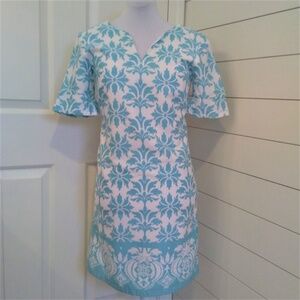 Ann Taylor Dress Hawaiian Tropical Print Womens size 0